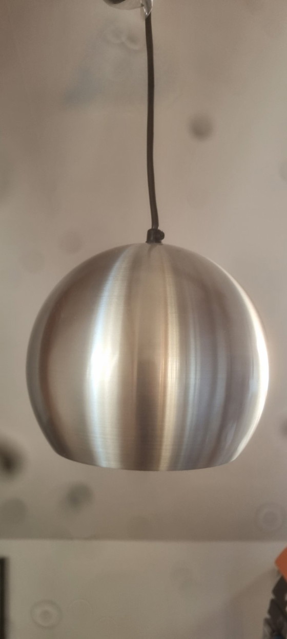 Image 1 of Lámpara de bombilla de aluminio de mediados de siglo