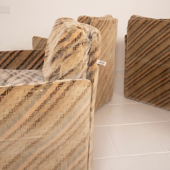 Set van 4 Salpol Fauteuils van Angelo Mazzola in samenwerking met Missoni – Velvet (photo 8 of 19)