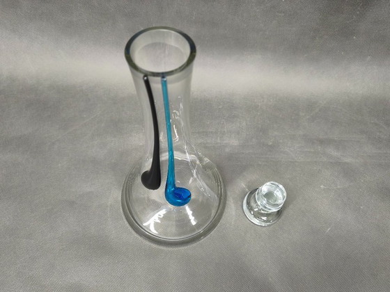 Image 1 of Boheemse Crystalex handgeblazen karaf met zes glazen, set uit de jaren 1990.