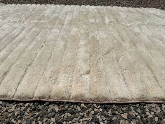 Ecru and beige Moroccan Mrirt rug 350x250 cm, textured minimalist design, Rugs & carpets, Wool, Cotton (photo 4 of 16)