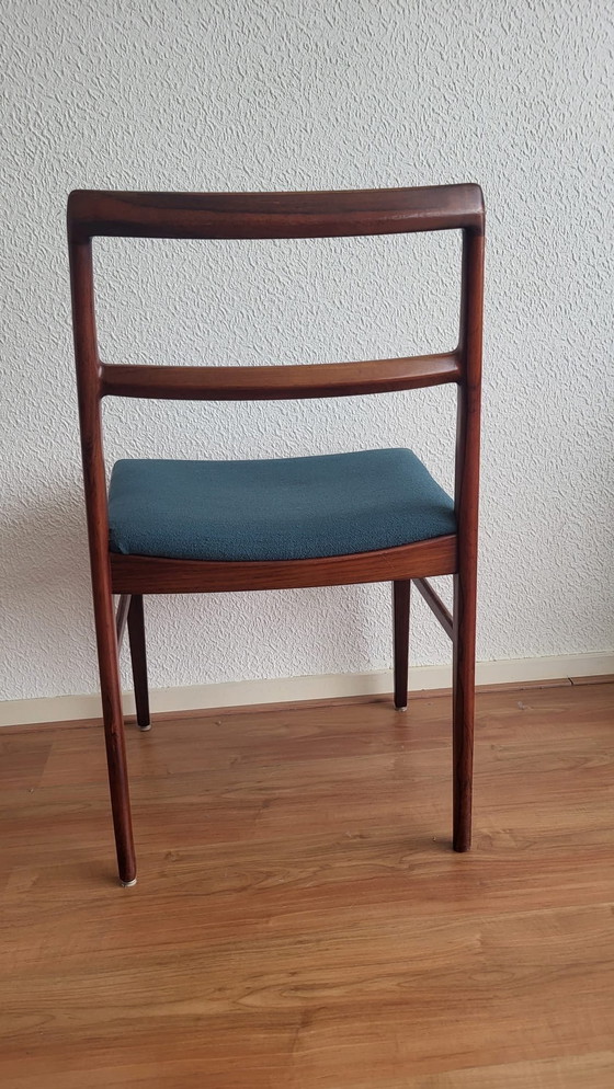 Image 1 of 4x Scandinavian design dining chair made of rosewood