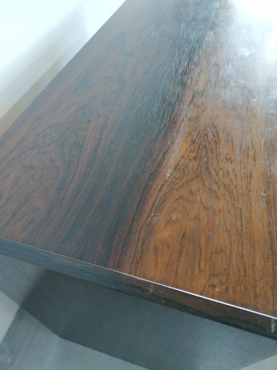 Image 1 of Buffet/armoire murale vintage danoise des années 1970 en palissandre avec portes coulissantes
