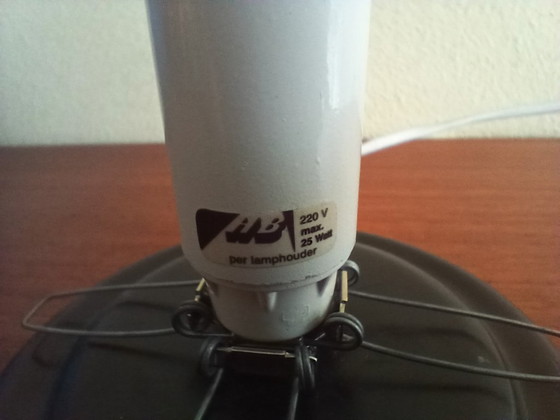 Image 1 of Juego de lámparas de mesa de cristal HB Lighting - años 80