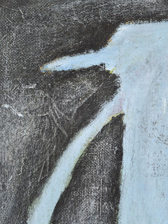 Image 1 of Helen Nieuwendijk (1946) - Krug mit zwei Ohren - 2001 - Acryl auf Marouflé - 33 x 27 cm