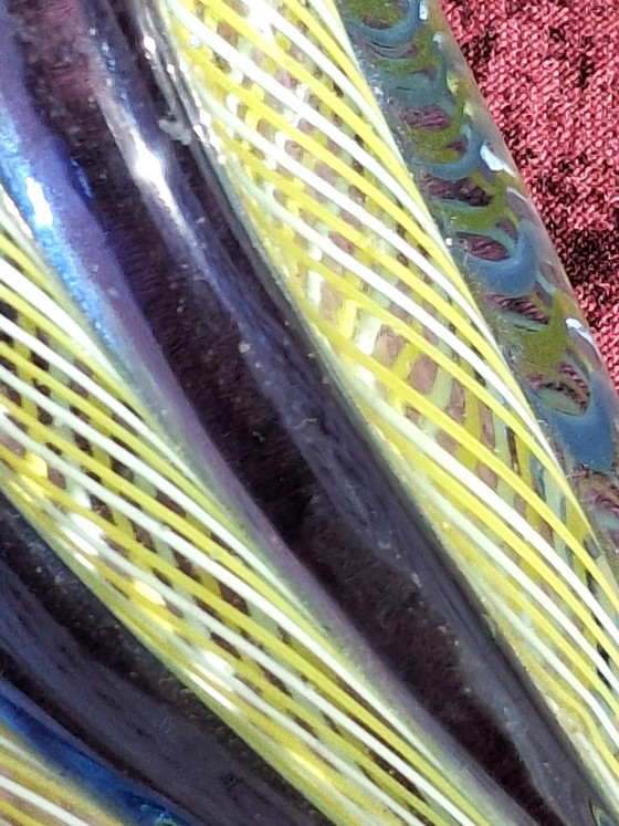 Multicolor filigree blown glass shoe from Murano, 14.5 cm, Decorative Objects, Blue (photo 8 of 10)