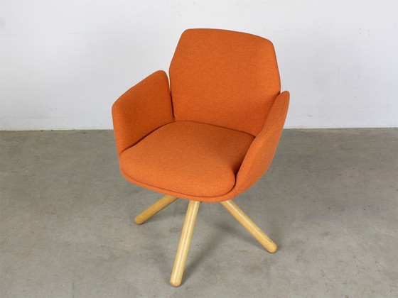 Image 1 of Patricia Urquiola Poppy chairs 4x in Orange for Haworth