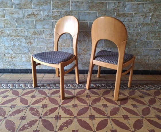 Image 1 of Paar Deense Morten eetkamerstoelen ontworpen door Niels Koefoed