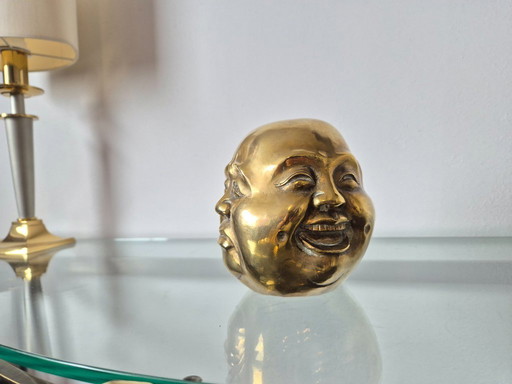 Four faces (four emotions) brass Buddha