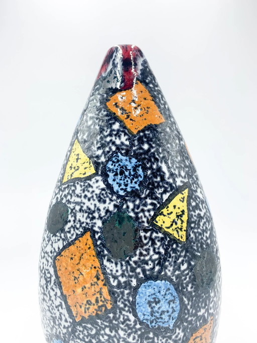 Vase en céramique Faenza par R. Rossini, années 1970