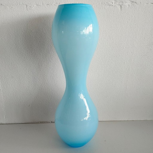 vintage double globe vase flower vase 1970s