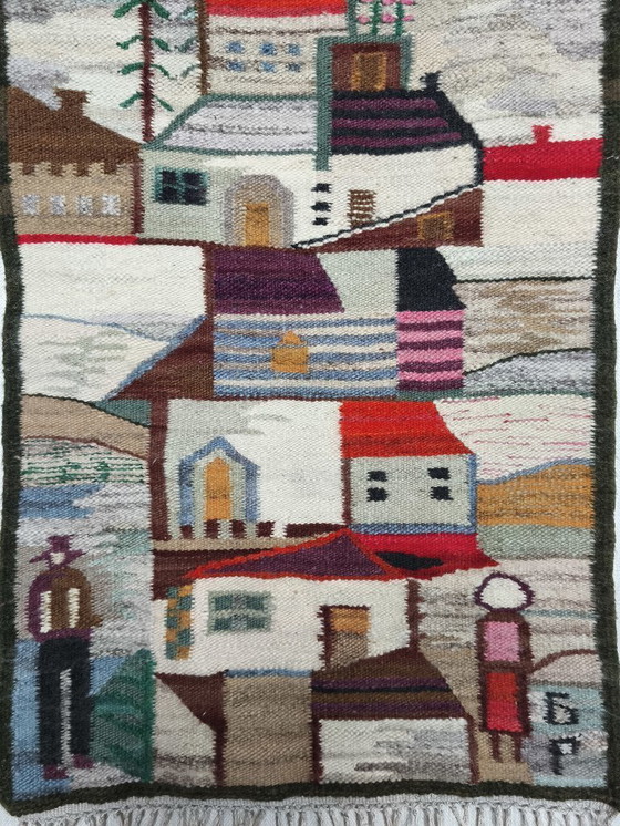 Image 1 of Decorative Wall Tapestry by Piotr Grabowski, 1970s. 