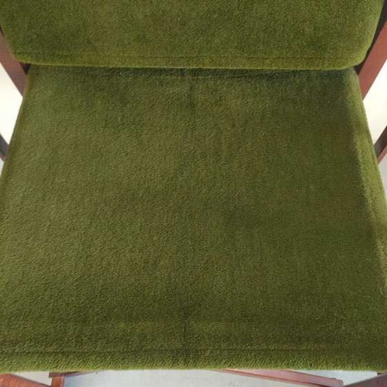 Image 1 of Unique and Rare 1950s Green Brothers 'Foldable' Directors' Chairs Bridge Table Set