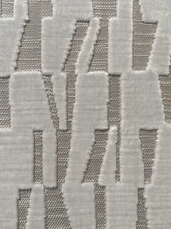 Pouf Claudi 49x42 cm, Footstools & poufs, Cotton, Textile, Creme (photo 3 of 5)