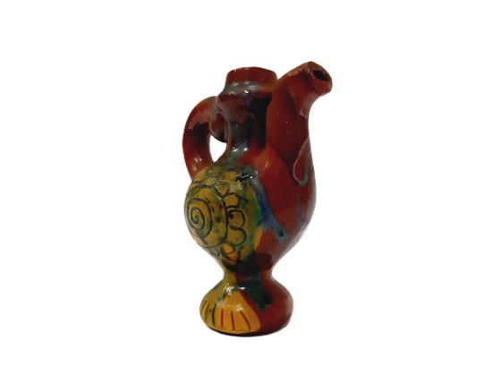 Image 1 of Vintage kleine decoratieve keramische kan