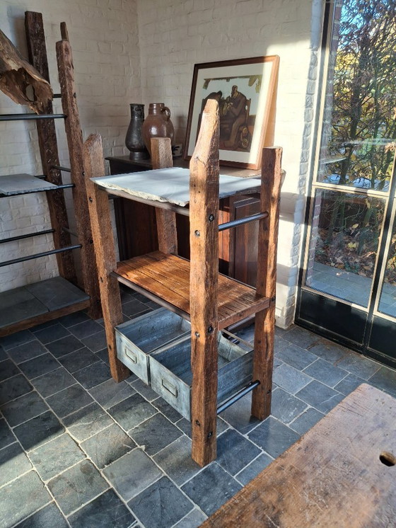 Image 1 of Robuust rek industriële stijl