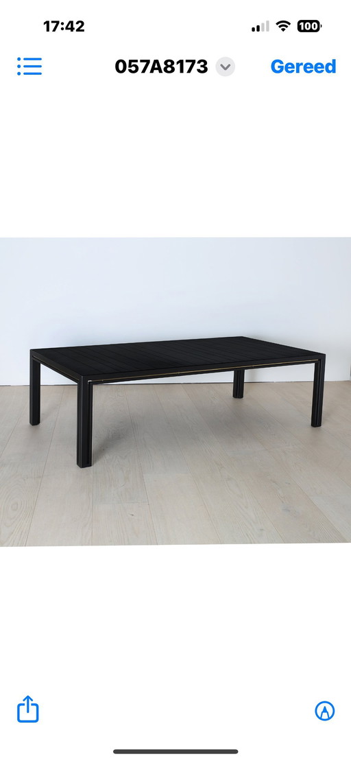Wrought iron coffee table