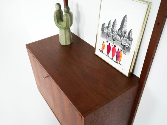 Image 1 of Teakhouten wandrek, Deens design, jaren 60, gemaakt in Denemarken.