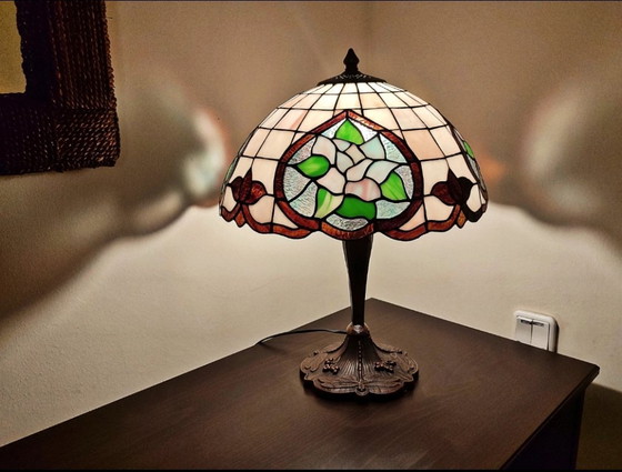 Navidecor Tiffany Lamp – Floral Design – Original Certificate – Table lamps, Crystal (photo 6 of 12)