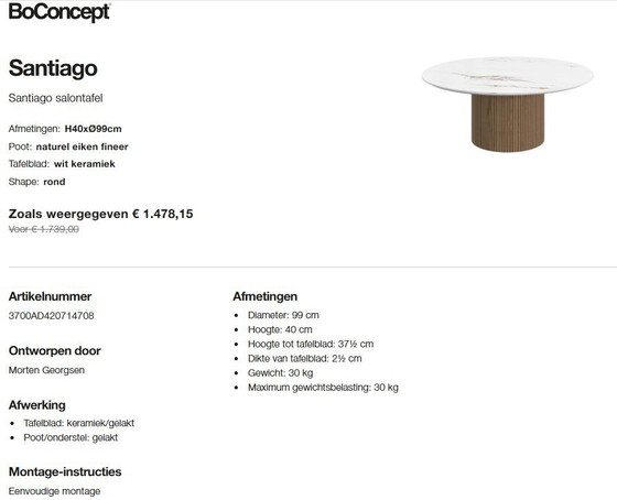 Image 1 of Boconcept - Santiago Coffee Table