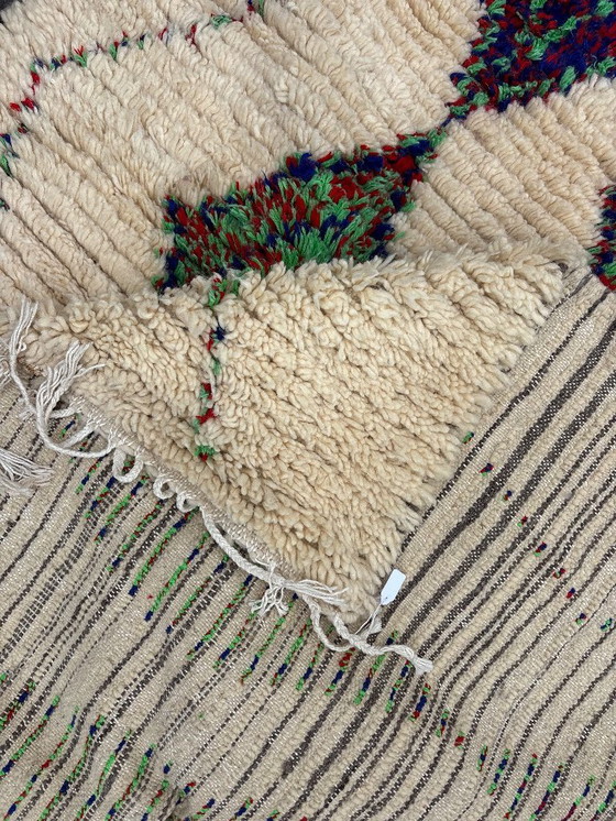 Image 1 of Moroccan Azilal Wool Rug – 145x255 cm – Handwoven Berber Carpet – Boho Abstract Design