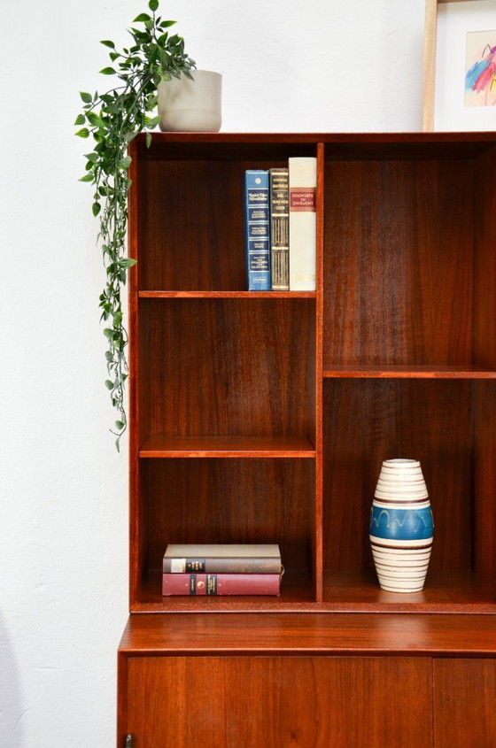 Image 1 of Midcentury Designer Cabinet Hvidt & Mølgaard Highboard Teak Sideboard Vintage 60s