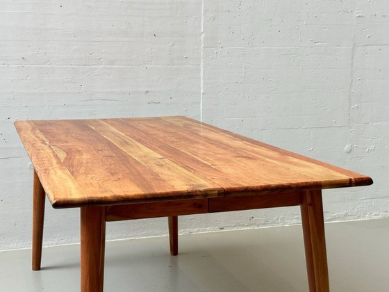 Image 1 of Dining table made of acacia wood, 1960s/70s