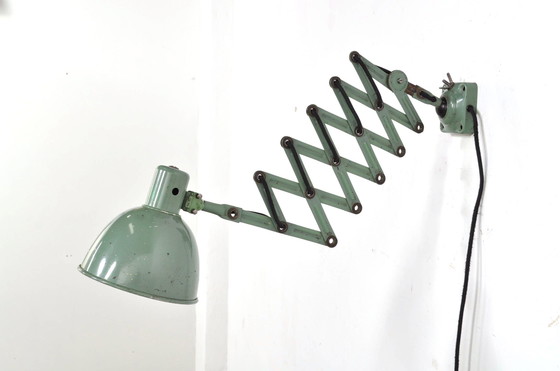 Image 1 of Vintage Wall Scissor Lamp