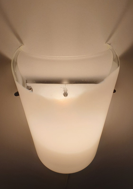 Image 1 of Vintage Mond Geblazen Wandlamp