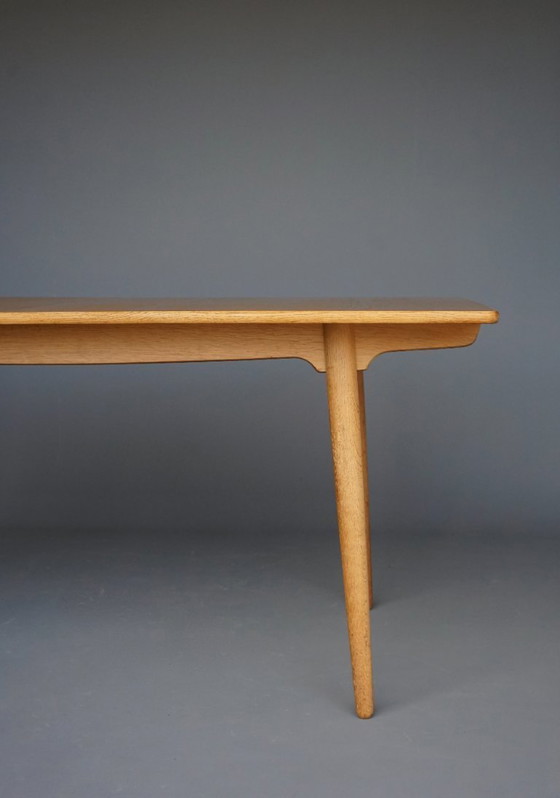 Image 1 of Table de salle à manger extensible en chêne Hans J. Wegner Modèle AT 310 par Andreas Tuck,1960s