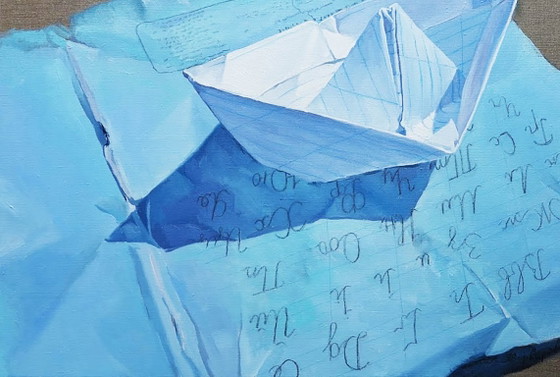 Origineel olieverfschilderij, hedendaagse kunst, symboliek, Terra Incognita – Schilderijen & Tekeningen (photo 4 of 7)