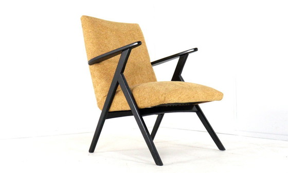 Image 1 of Fauteuil 'De Lier' Vintage Nieuw Gestoffeerd