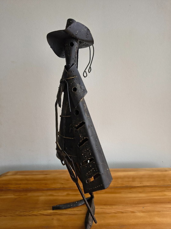 Image 1 of Scultura di design in ferro battuto – Brutalismo – Giovanni Grittani