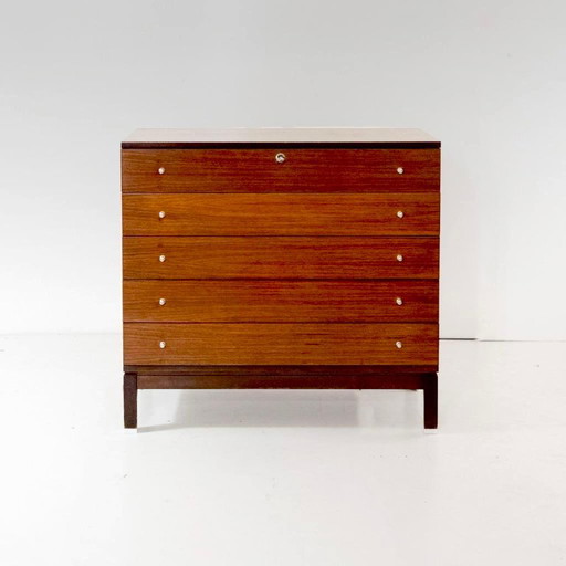 1x Design Wood Chest of Drawers, Ennio Fazzoli for MIM Roma , Italy 1960s