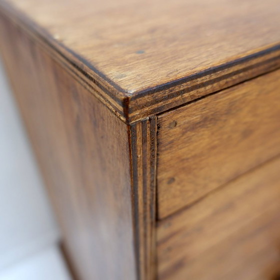 Image 1 of Vintage houten ordner met 22 laden, handgemaakt