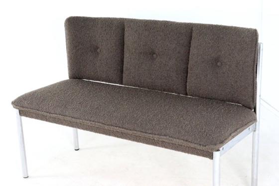 Image 1 of Vintage eetkamerbankje stoelen eetstoelen nieuw gestoffeerd
