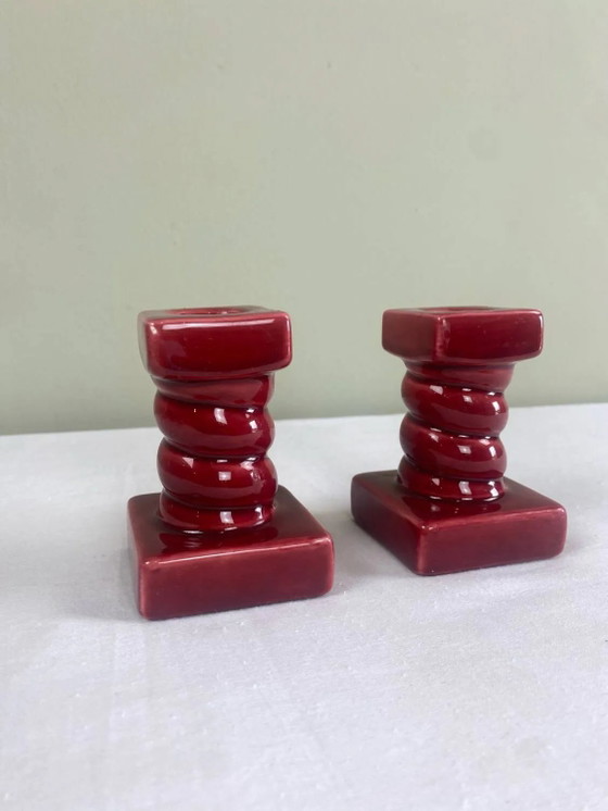 Paar vintage kandelaars – Kandelaars en kaarsen, Porcelain, Ceramic (photo 5 of 11)
