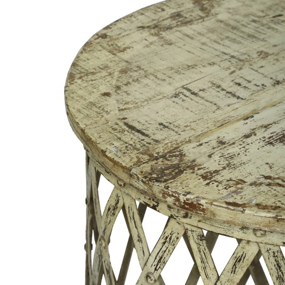 Metal Coffee table with wooden top (photo 6 of 6)
