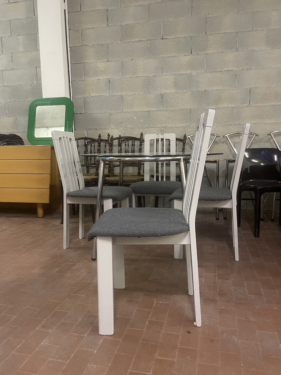 Image 1 of 4 graue Esszimmerstühle