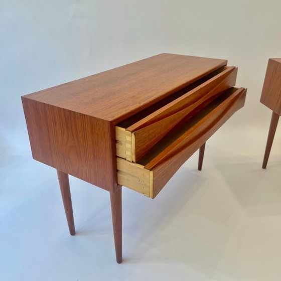 Image 1 of Pair of Large Bedside tables by Niels Clausen