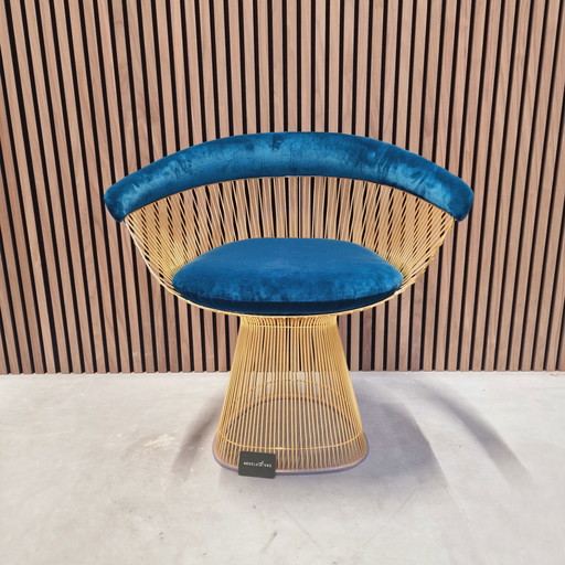 Silla Knoll Warren Platner en oro de 18 quilates