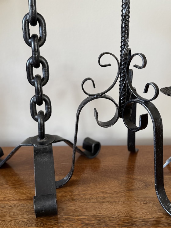 Image 1 of Set di 3 portacandele in stile brutalista