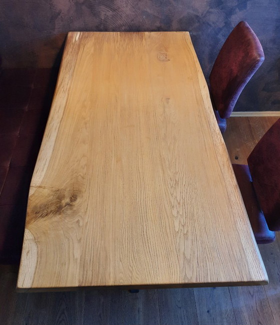 Image 1 of Tablero de roble macizo silvestre de 50 mm (160 × 85 cm) – Calidad superior