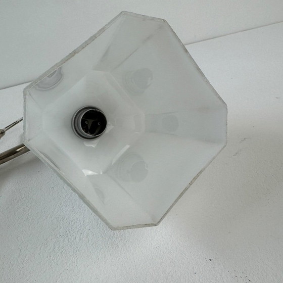 Vintage « PRATIC » Bureaulamp, Tafellampen, Metaal, Wit (foto 8 van 14)