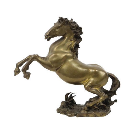 Image 1 of Bronze Statue of a Rearing Horse