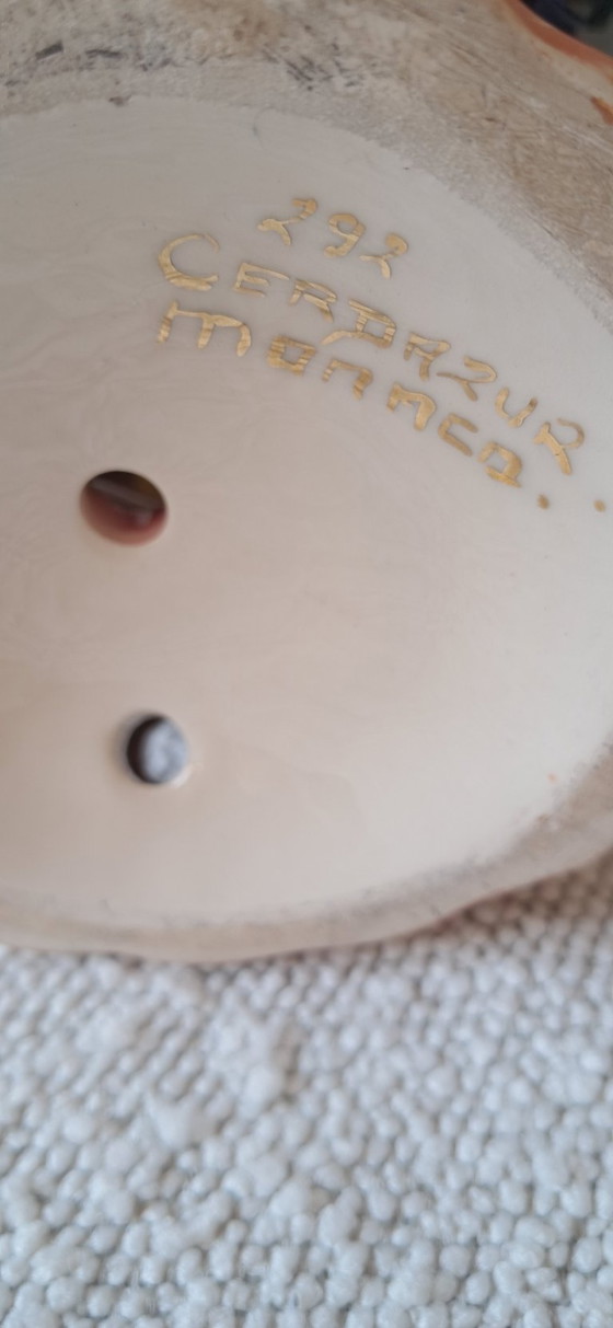 1960s Shell Lamp made in Monaco – Cerdazur, Table lamps, Ceramic (photo 4 of 7)