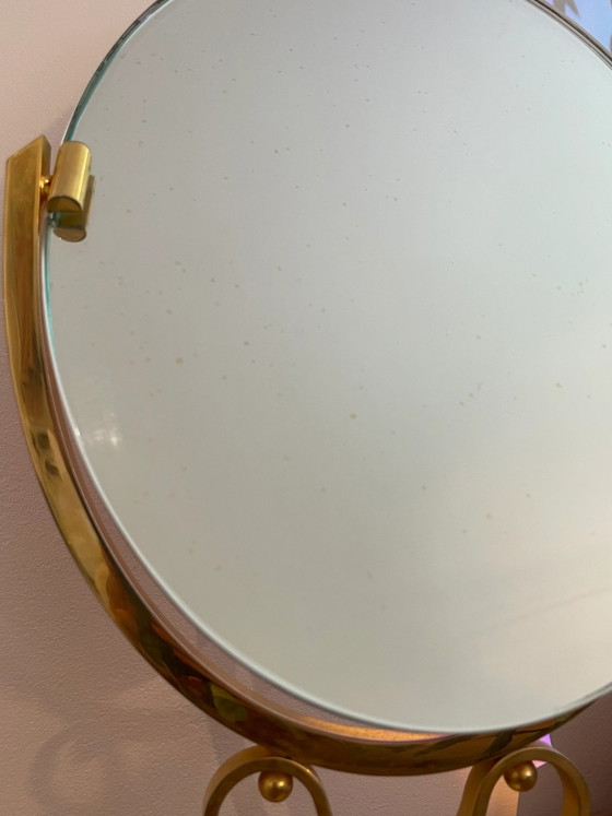 Vintage vergulde Cheval Spiegel (photo 4 of 4)