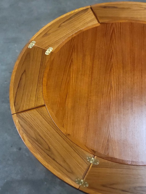 Image 1 of Dyrlund Flip Flap Lotus dining table in teak Denmark 1960