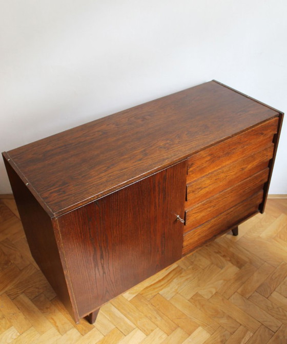 Jiří Jiroutek U-458 Sideboard – Oak – Interiér Praha – 1972 – Interier Praha, Wood (photo 9 of 17)