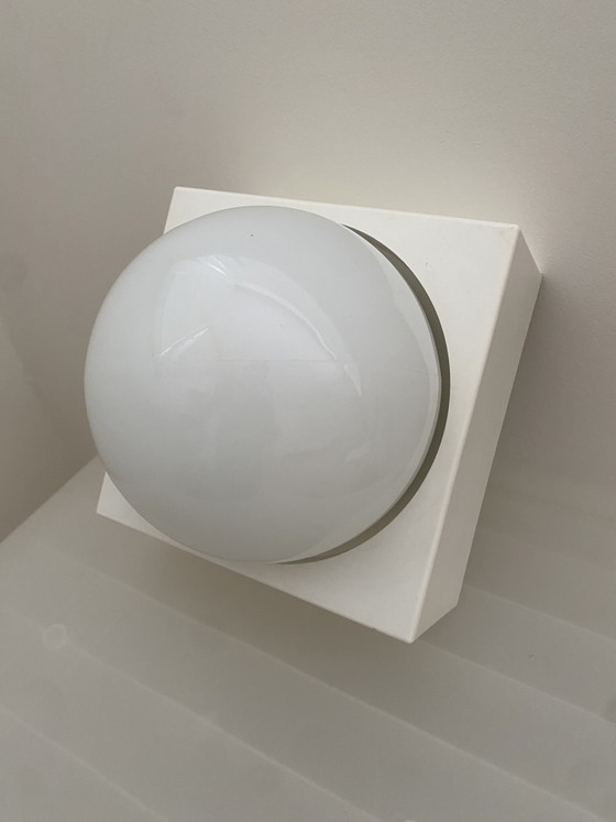 Image 1 of 2 lampade da soffitto/parete vintage in bachelite - anni '50 - stile industriale/era spaziale