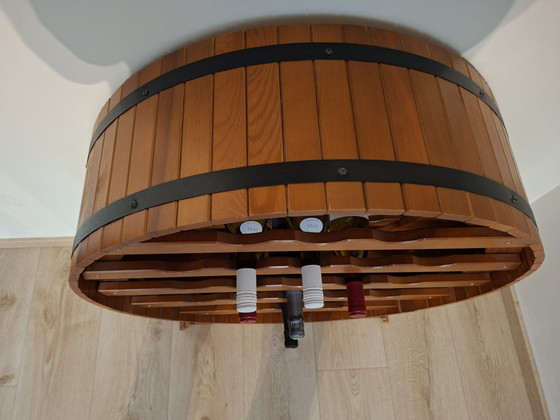 Elegante Portabottiglie in rovere – Spazio per 21 bottiglie – Metallo, Legno (photo 3 of 5)